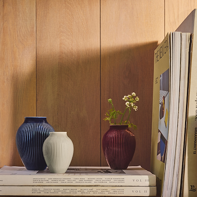 Knabstrup Keramik Ripple mini vase 3 stk berry