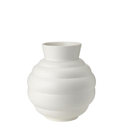 Knabstrup Keramik Tortus Archie vase No3 hvid H26.5 cm