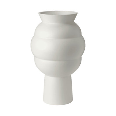 Knabstrup Keramik Tortus Archie vase No4 hvid H37 cm