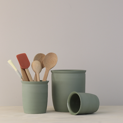 Knabstrup Keramik syltekrukke olivengrøn 0,5 liter