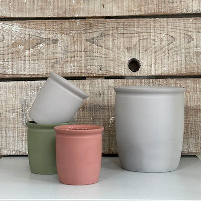 Knabstrup Keramik syltekrukke rosa 0,5 liter