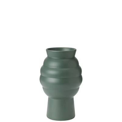 Knabstrup Keramik Tortus Archie vase No2 mørkegrøn H23.5 cm