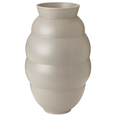 Knabstrup Keramik Tortus Archie vase No5 lysegrå H41.5 cm