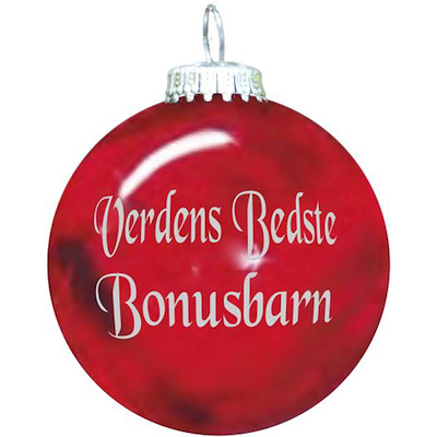 Rolsted Copenhagen julekugle: verdens bedste bonusbarn