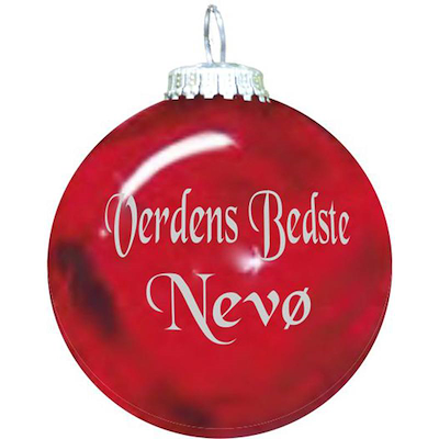 Rolsted Copenhagen julekugle rød Ø6,6 cm