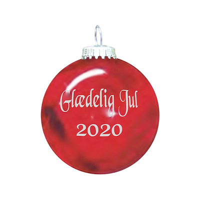 Rolsted Copenhagen julekugle 2020 rød