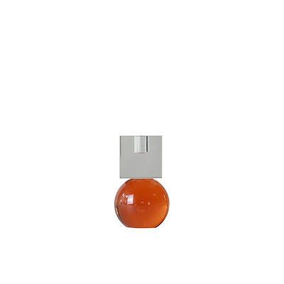 Specktrum krystal lysestage clear/amber 18x8 cm 