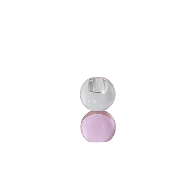 Specktrum krystallysestage clear/pink 11x6cm 