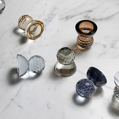 Specktrum Square krystal lysestage lyseblå 11 cm