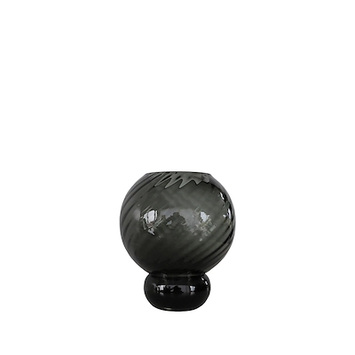 Specktrum Meadow Swirl Glasvase Grey Small 20cm