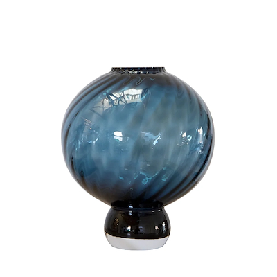 Specktrum Meadow Swirl Glasvase Blue Medium 27 cm