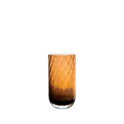 Specktrum Meadow Swirl Cylinder vase amber small H21 cm