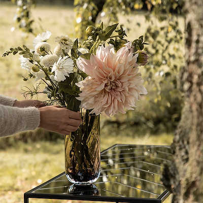 Specktrum Meadow Swirl Cylinder vase amber medium H28 cm