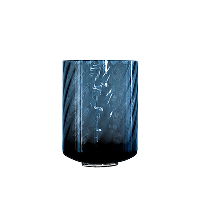 Specktrum Meadow Swirl Cylinder vase med fod blå