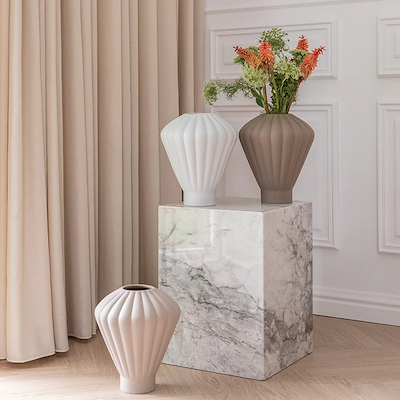 Specktrum Evelyn ceramic vase off white
