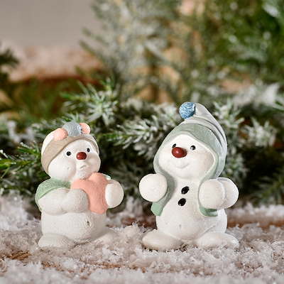 Klarborg Snemænd 2018 Fiffi & Tilla