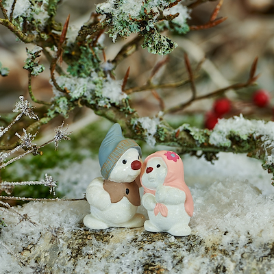 Klarborg snemænd 2019 Ejno og Elma