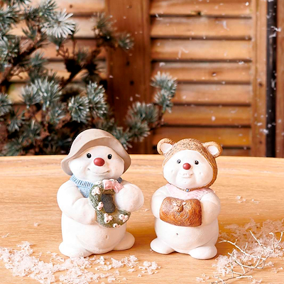 Klarborg snemænd 2021 Gertrud & Ejvin