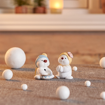 Klarborg snemænd 2023 Thamias & Tida