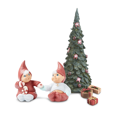 Etly Klarborg Kamille & Loui med juletræ & gaver