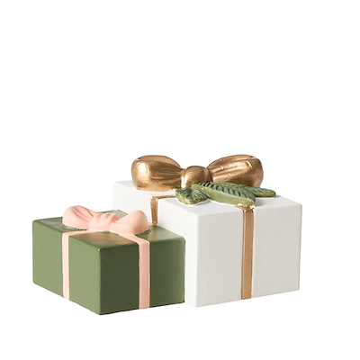 Klarborg Josefine & Oliver med slæde og gaver 13 cm