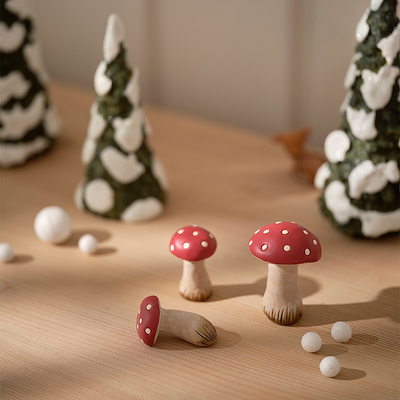 Klarborg fluesvampe 2025 3 stk. H5,5 cm