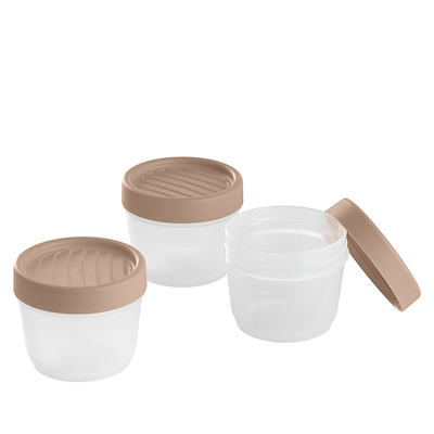 Opbevaringsboks beige 3 stk