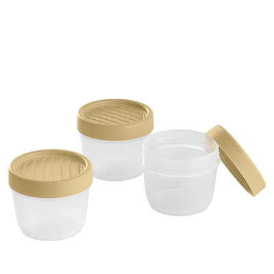 Opbevaringsboks beige 3 stk