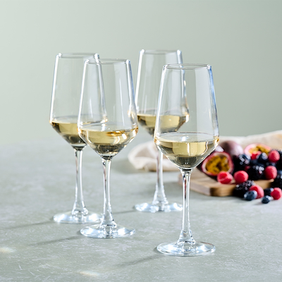 Hvidvinsglas klar 4 stk. 40 cl.