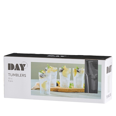 Drikkeglas klar 4 stk 33 cl