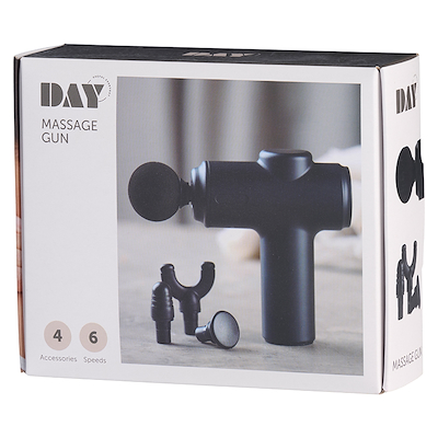 Massagepistol ledningsfri inklusiv 4 massagehoveder