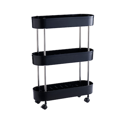 Rullebord sort 46,3x15x63 cm