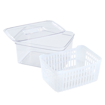 Opbevaringsboks med låg klar