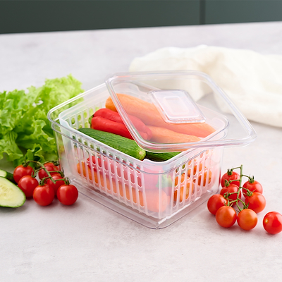 Opbevaringsboks med låg klar