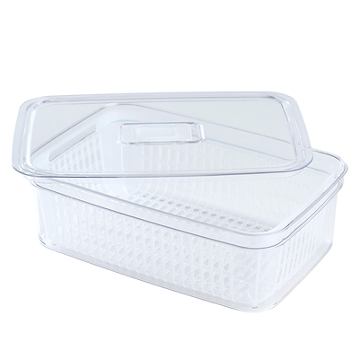 Opbevaringsboks plast med låg
