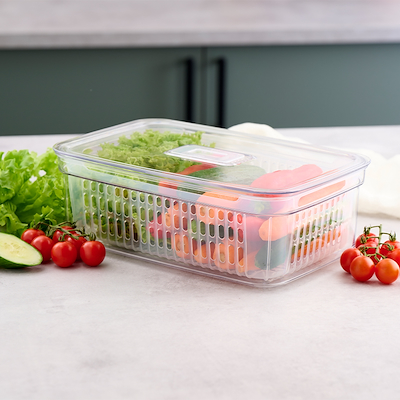 Opbevaringsboks plast med låg