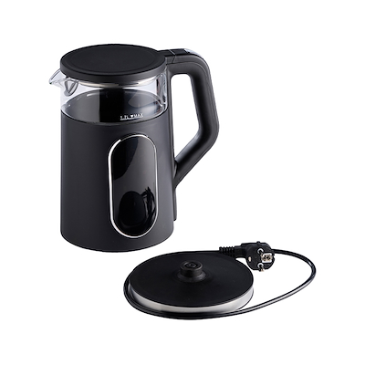 Adler digital elkedel sort 1,7 liter 2200 watt