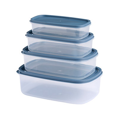 Opbevaringsbokse sæt med 4 stk.