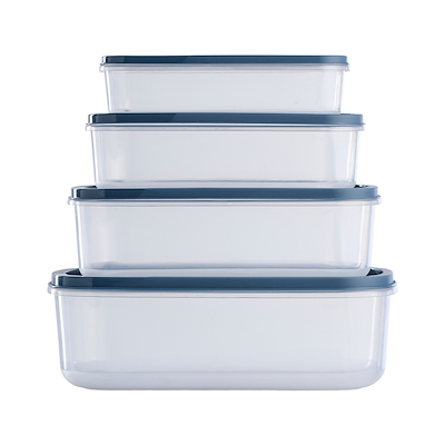 Opbevaringsbokse sæt med 4 stk.