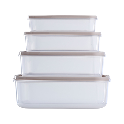 Opbevaringsbokse sæt med 4 stk.