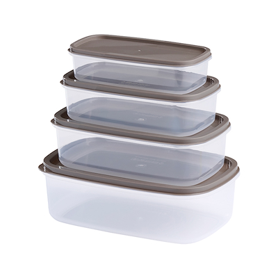 Opbevaringsbokse sæt med 4 stk.