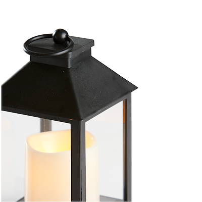 Lanterne med LED lys H 23,5 cm