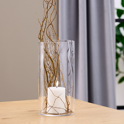 Vase cylinder glas Ø 15 cm H 30 cm