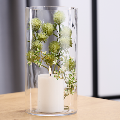 Vase cylinder glas Ø 15 cm H 30 cm
