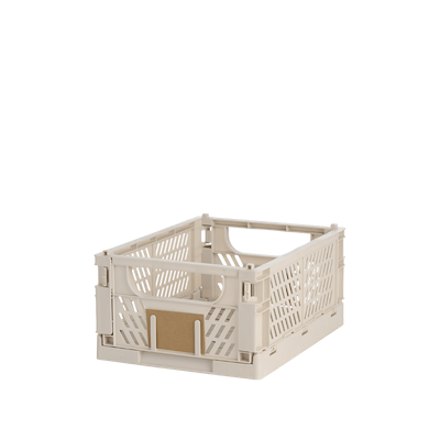 Stabelbar foldekasse natural 33x24,5x15 cm