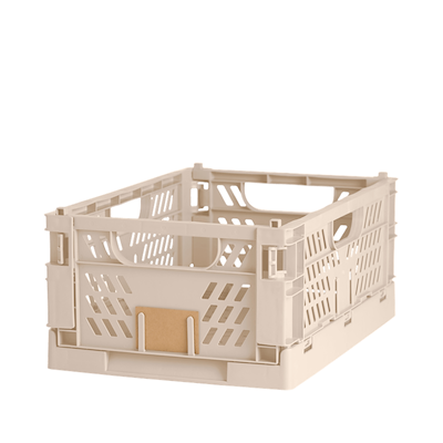 Stabelbar foldekasse natural 50x33x20 cm