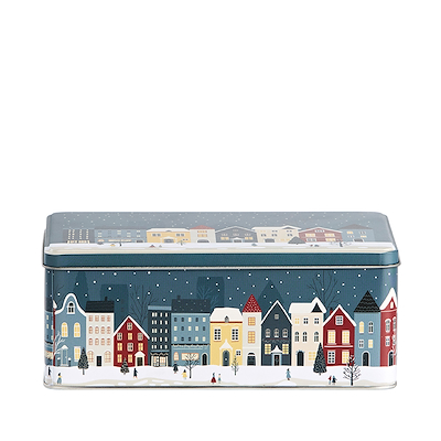 Kagedåsesæt med julemotiver 3 stk. firkantet