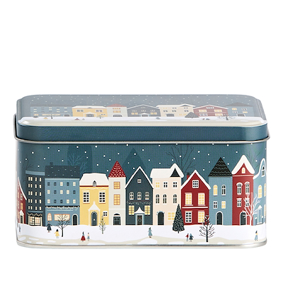 Kagedåsesæt med julemotiver 3 stk. firkantet