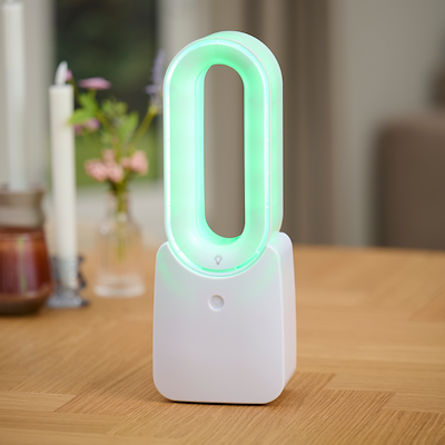 Bordventilator med LED H 34 cm
