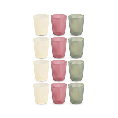 Krus 4 stk. 32 cl i assorterede farver